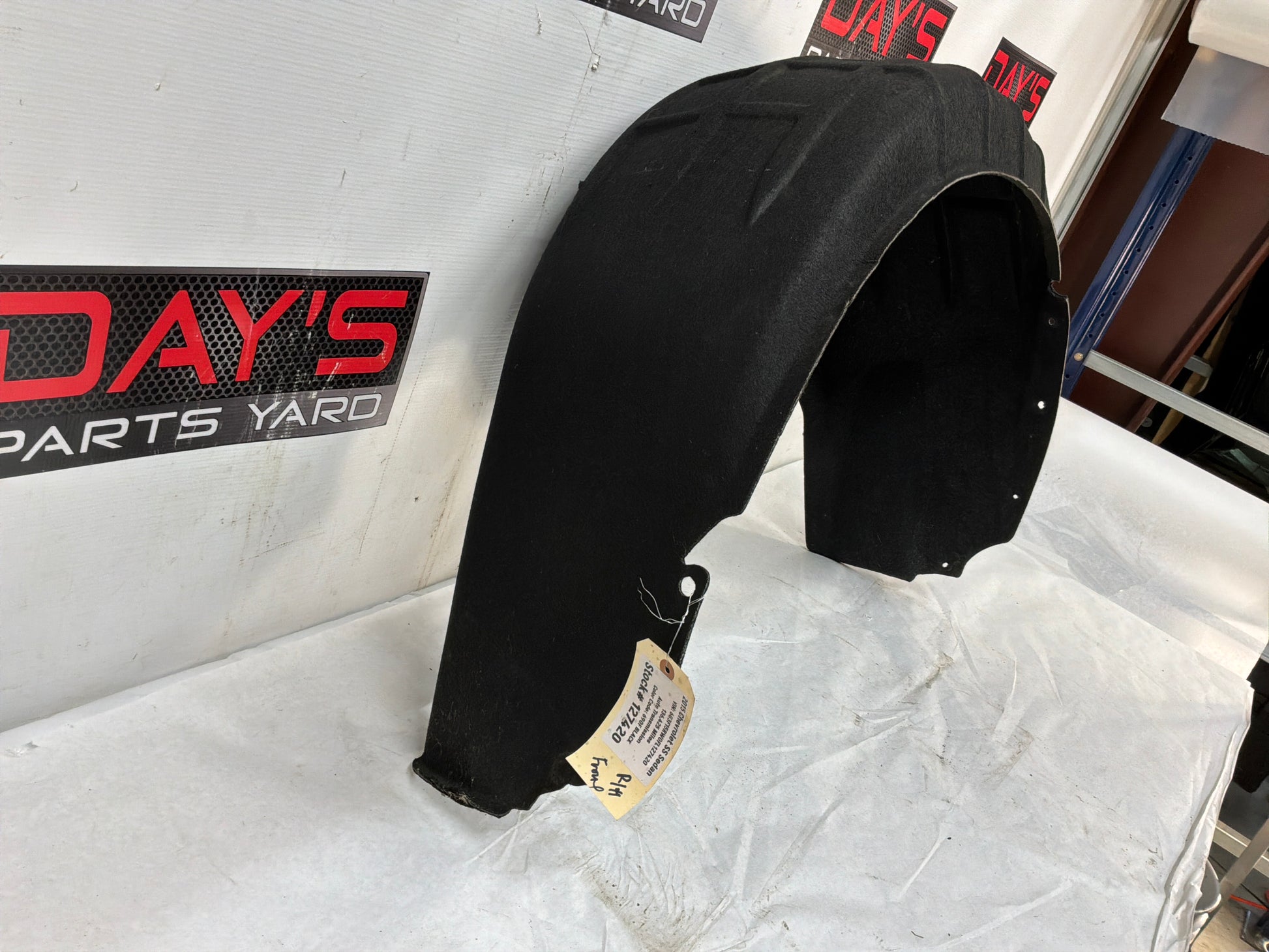 2015 Chevy SS Sedan LH Driver Rear Fender Wheel House Well Liner OEM - Day's Parts Yard