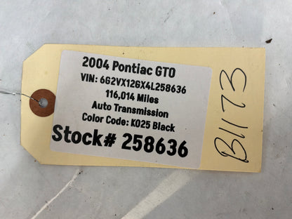 2004 Pontiac GTO Spare Wheel Tire Trunk Interior Cargo Carpet Cover Panel OEM