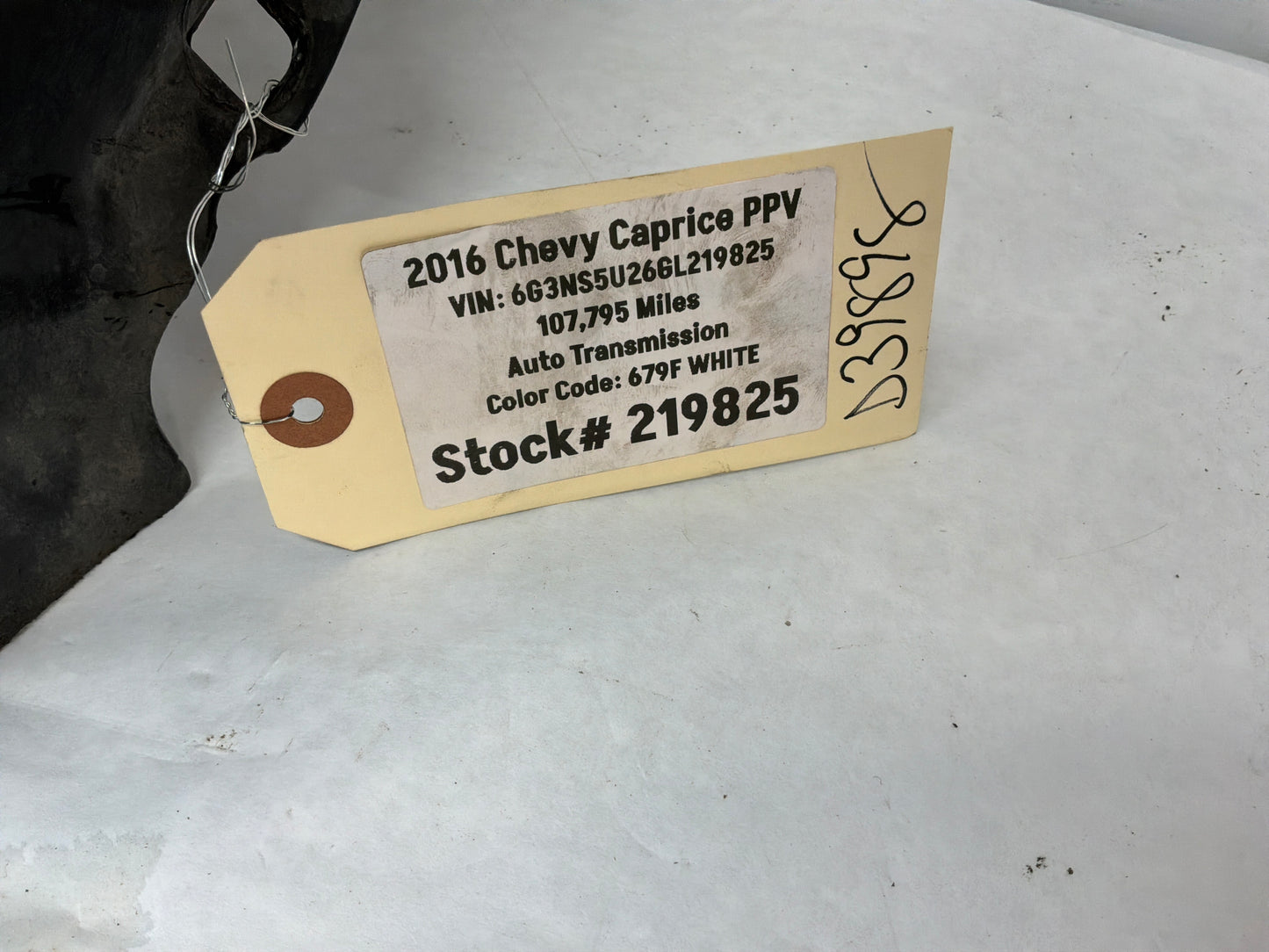 2016 Chevy Caprice PPV LH Driver Rear Fender Wheel Well House Liner OEM