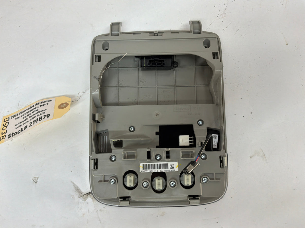 2016 Chevy SS Sedan Overhead Console Dome Light Controls OEM
