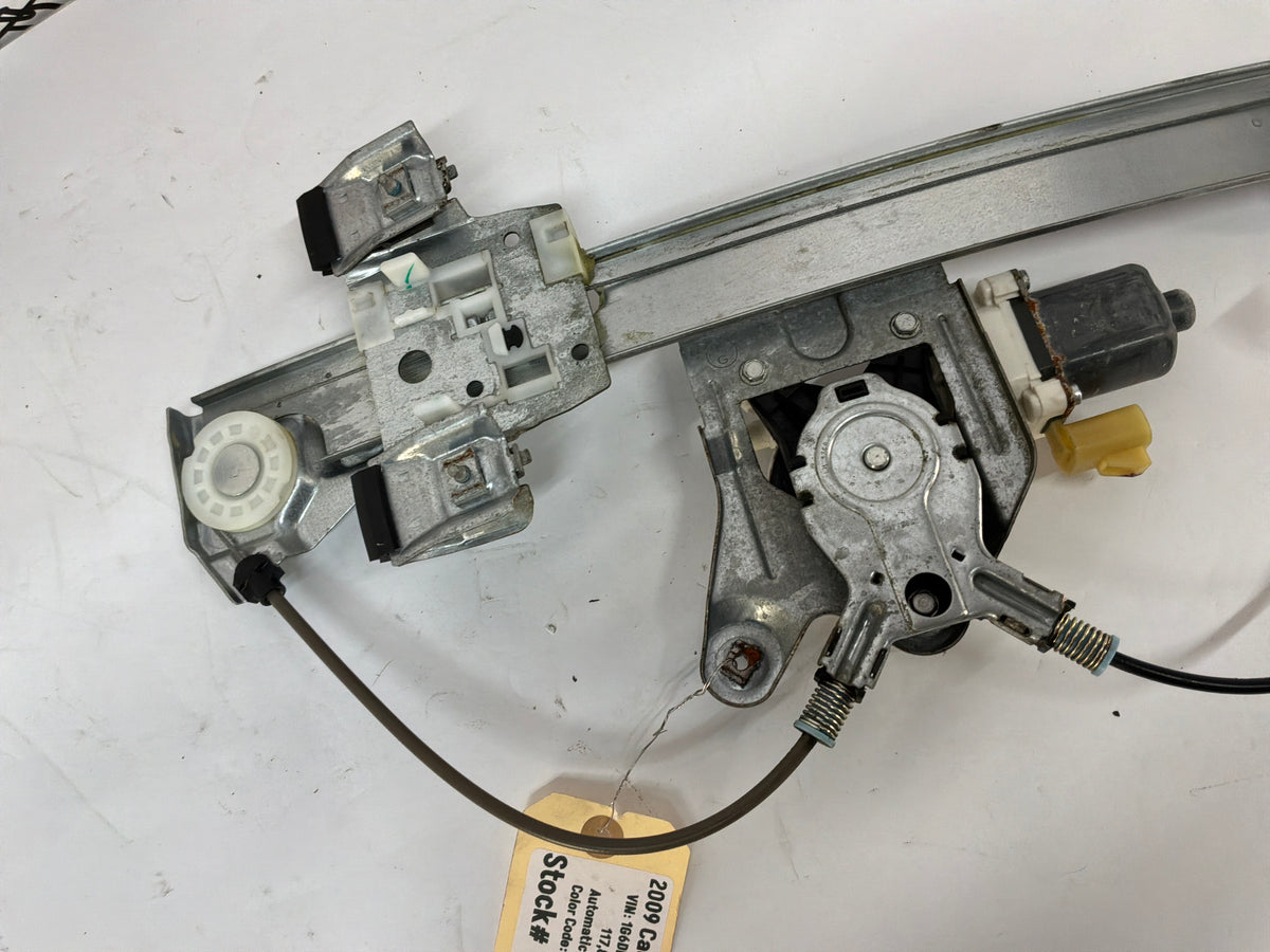 2009 Cadillac CTS-V LH Driver Rear Window Regulator w/ Motor OEM