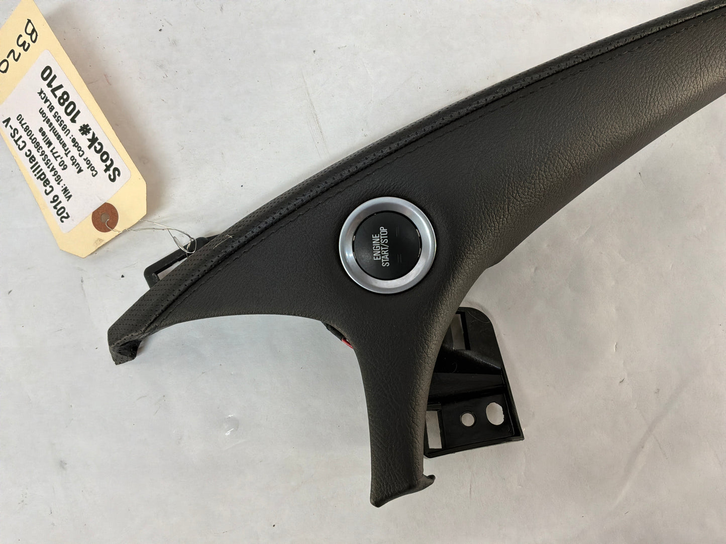 2016 Cadillac CTS-V Dash Stop and Start Trim Panel OEM
