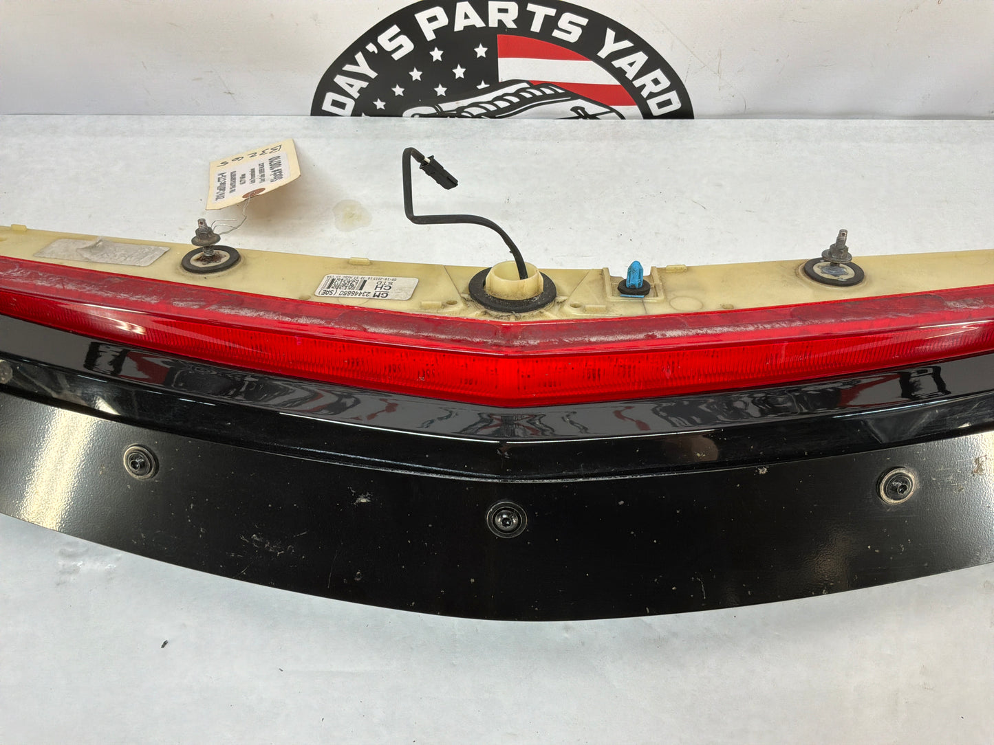 2016 Cadillac CTS-V Rear Trunk Spoiler w/ Brake Light Black OEM