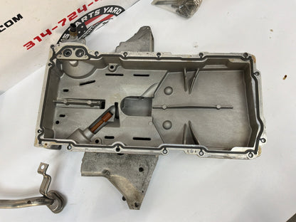 2002 Chevy C5 Corvette Aluminum Batwing Oil Pan w/ Windage Tray & Pick Up Tube OEM