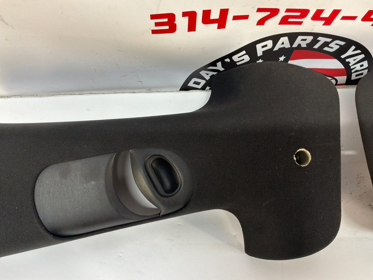 2006 Pontiac GTO RH & LH Interior Upper B Pillar Seat Belt Trim Panel Moldings OEM