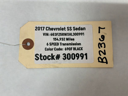 2017 Chevy SS Sedan Manual Transmission Oil Cooler Lines Hoses Tubes Pipes OEM