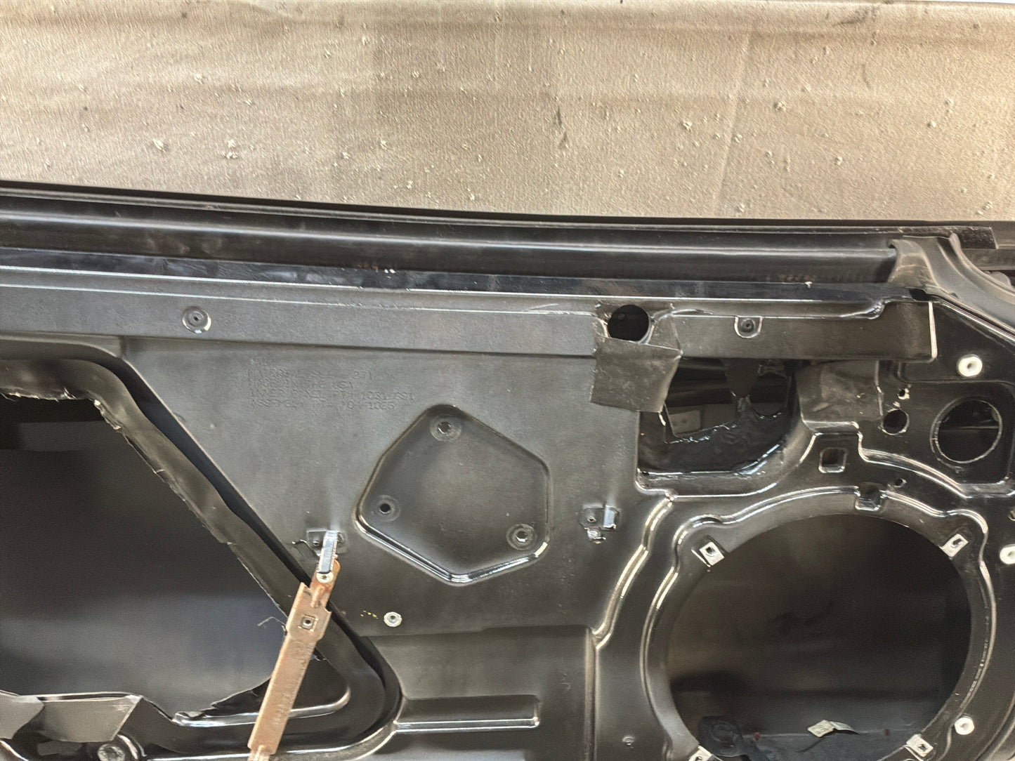 2007 Chevy C6 Corvette Convertible LH Driver Exterior Front Door Black OEM