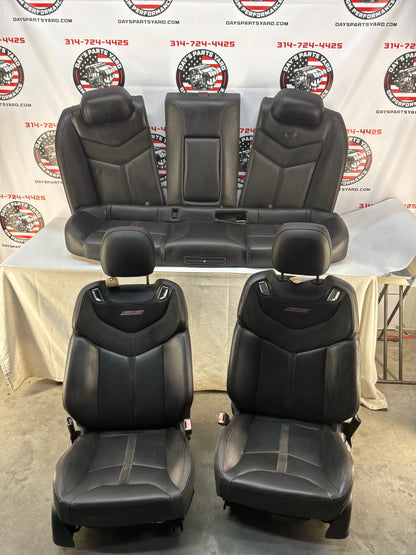 2014 Chevy SS Sedan Seats Fronts and Rears Black Leather Alcantara Suede OEM