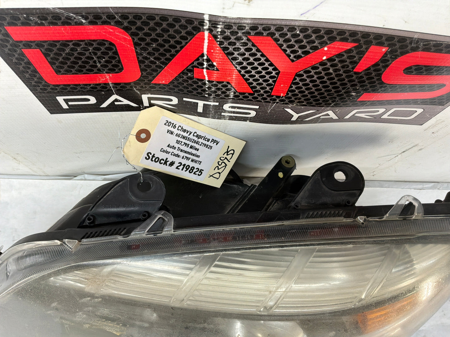 2016 Chevy Caprice PPV LH Driver Head Light Headlight Lamp OEM