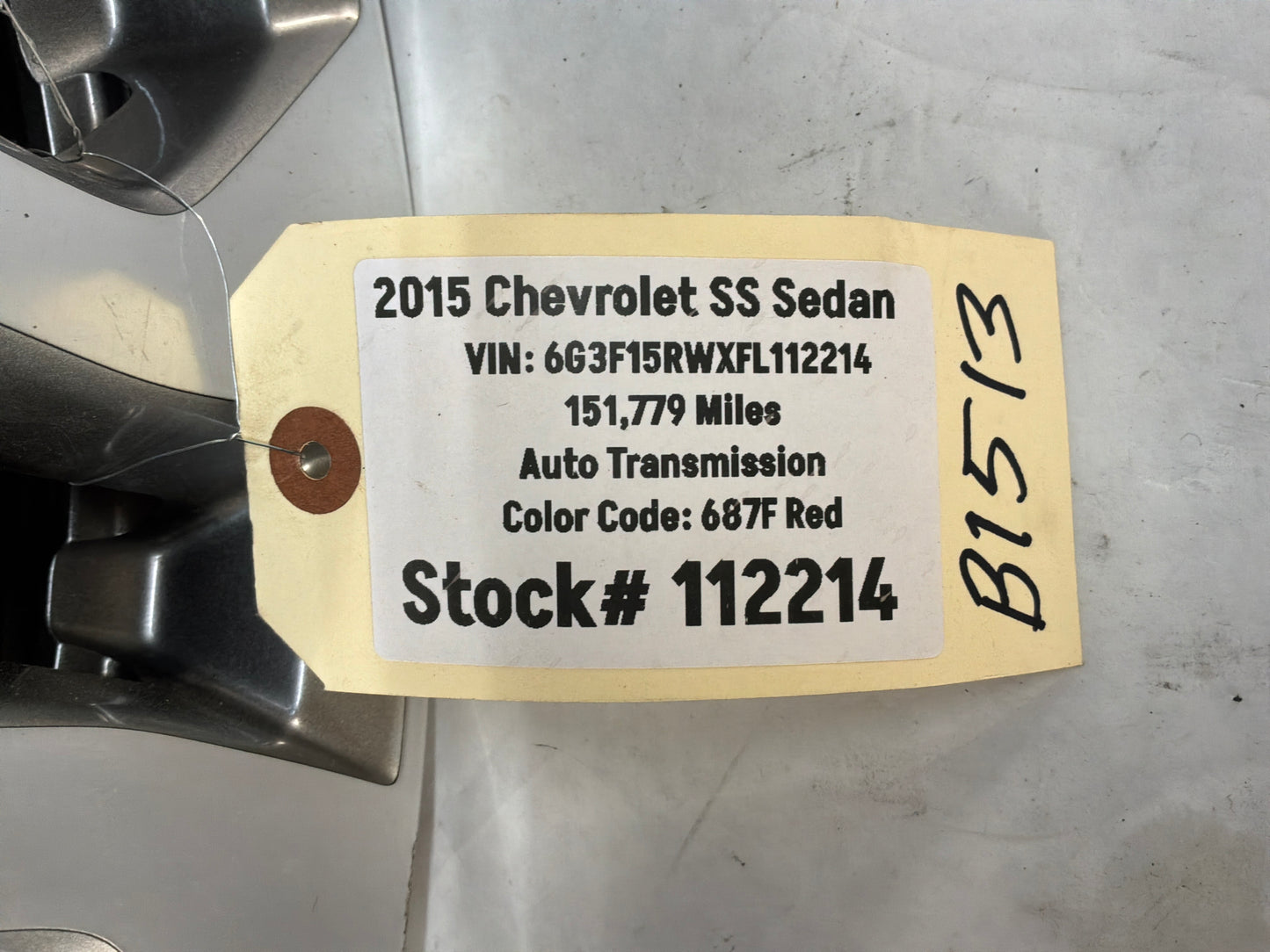 2017 Chevy SS Sedan Factory OEM Front Wheel 19x8.5 OEM