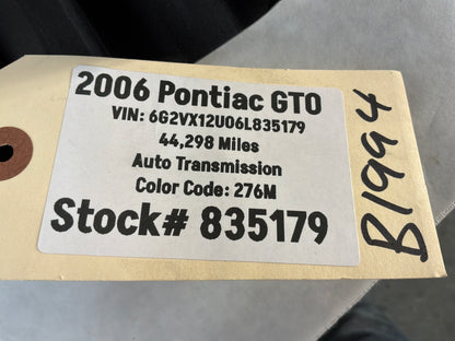 2006 Pontiac GTO RH & LH Engine Motor Intake Manifold Coil Covers Set OEM