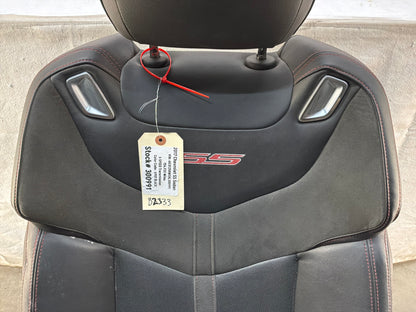 2017 Chevy SS Sedan RH Passenger Front Seat Black Leather Alcantara Suede OEM