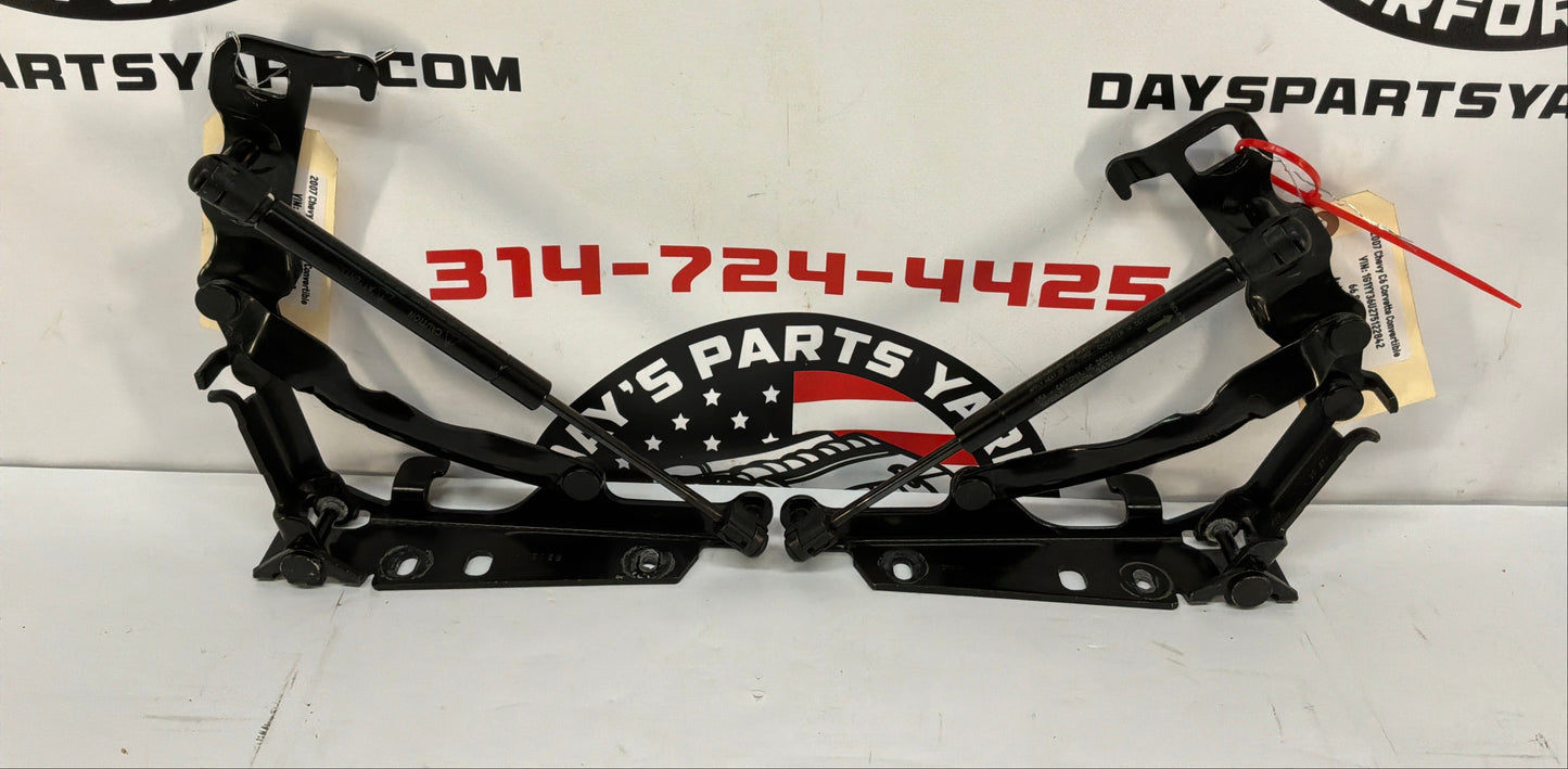 2007 Chevy C6 Corvette Convertible RH & LH Trunk Hinges OEM