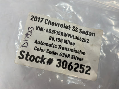 2017 Chevy SS Sedan RH & LH Upper Radiator Bracket Mounts Bushings OEM