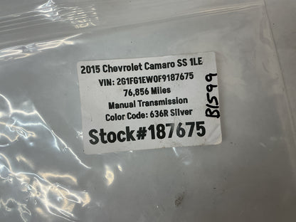 2015 Chevrolet Camaro SS 1LE Wheel Clock Spring OEM