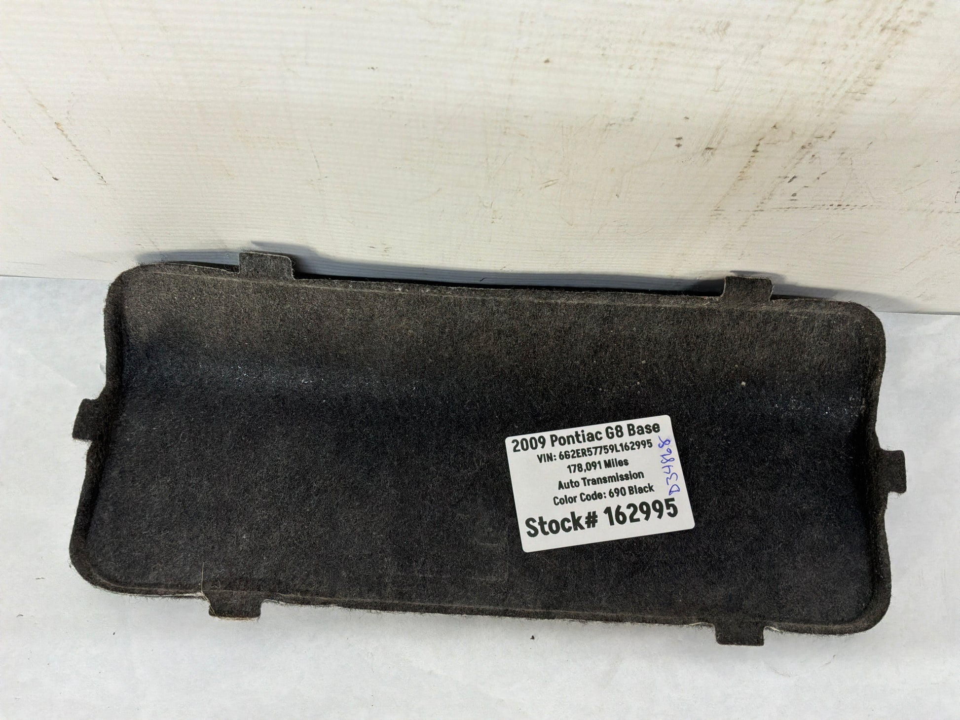Fuse cover door felt - Day's Parts Yard