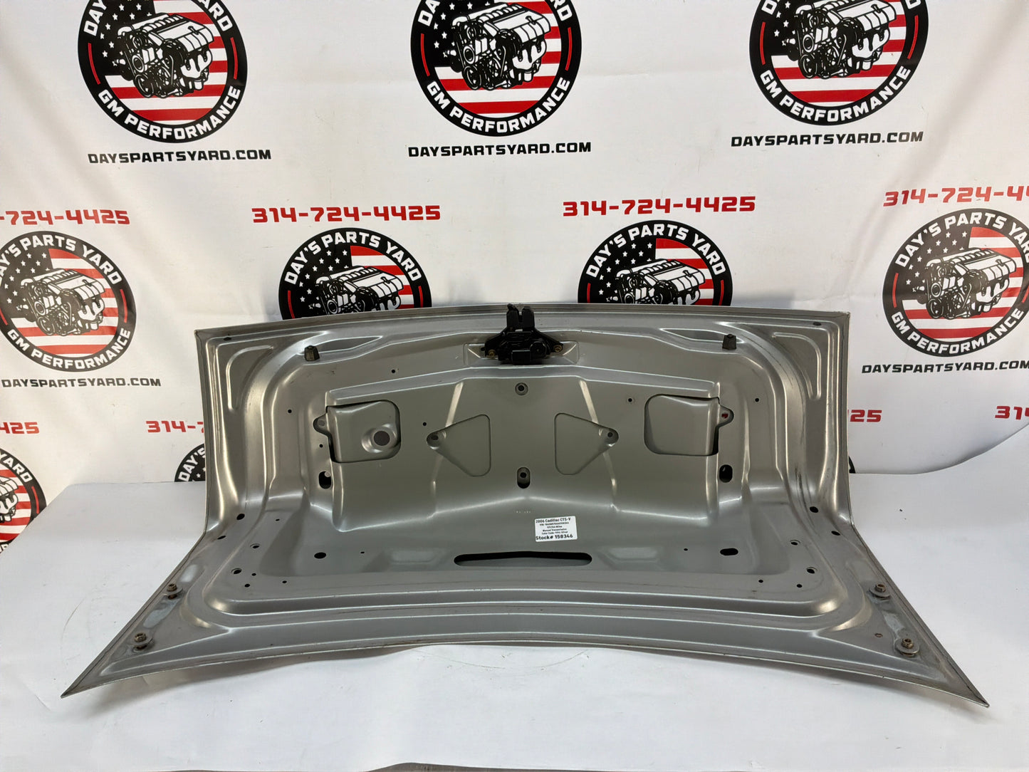2006 Cadillac CTS-V Trunk Lid Assembly OEM Silver