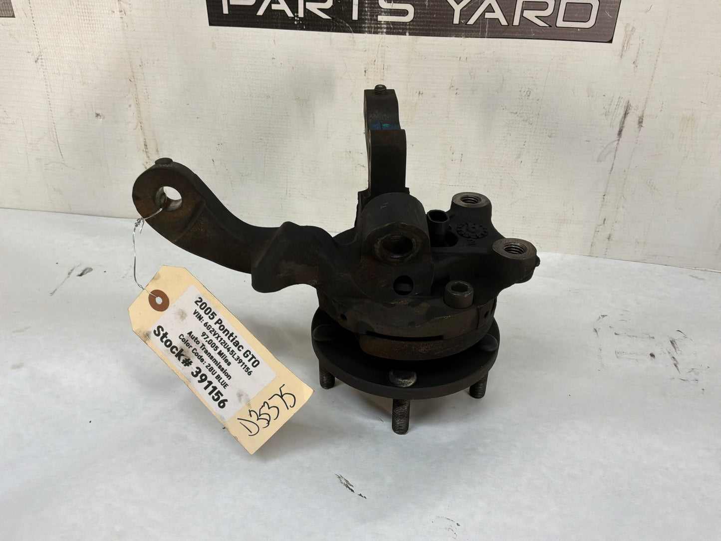 Lh front spindle - Day's Parts Yard