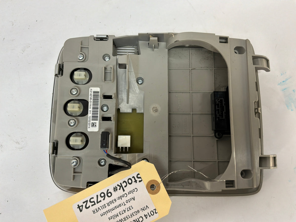 2014 Chevy SS Sedan Overhead Console Dome Light Controls OEM