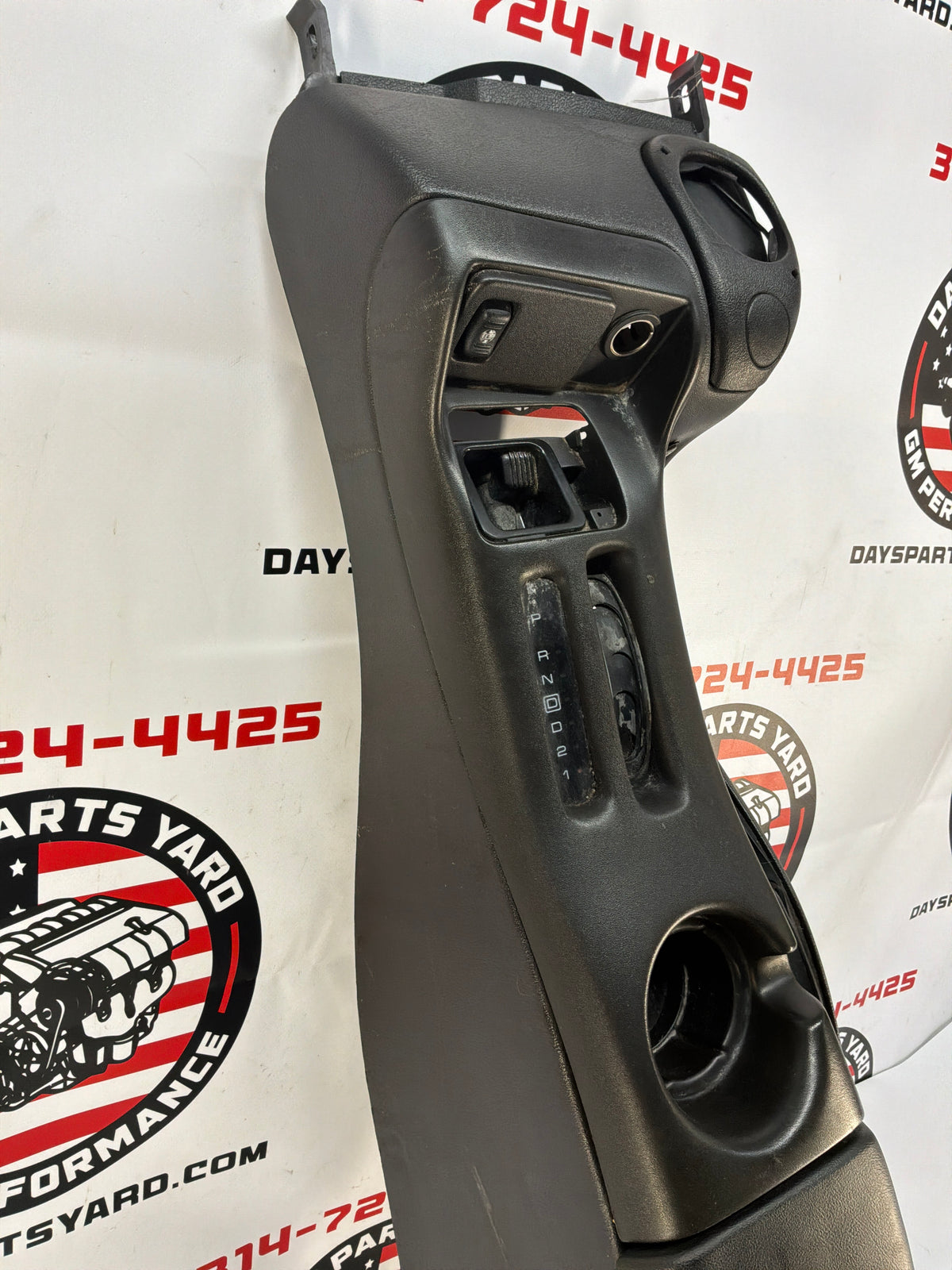 2002 Chevy Camaro Z28 Complete Center Console Arm Rest Assembly Black Ebony OEM