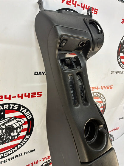 2002 Chevy Camaro Z28 Complete Center Console Arm Rest Assembly Black Ebony OEM