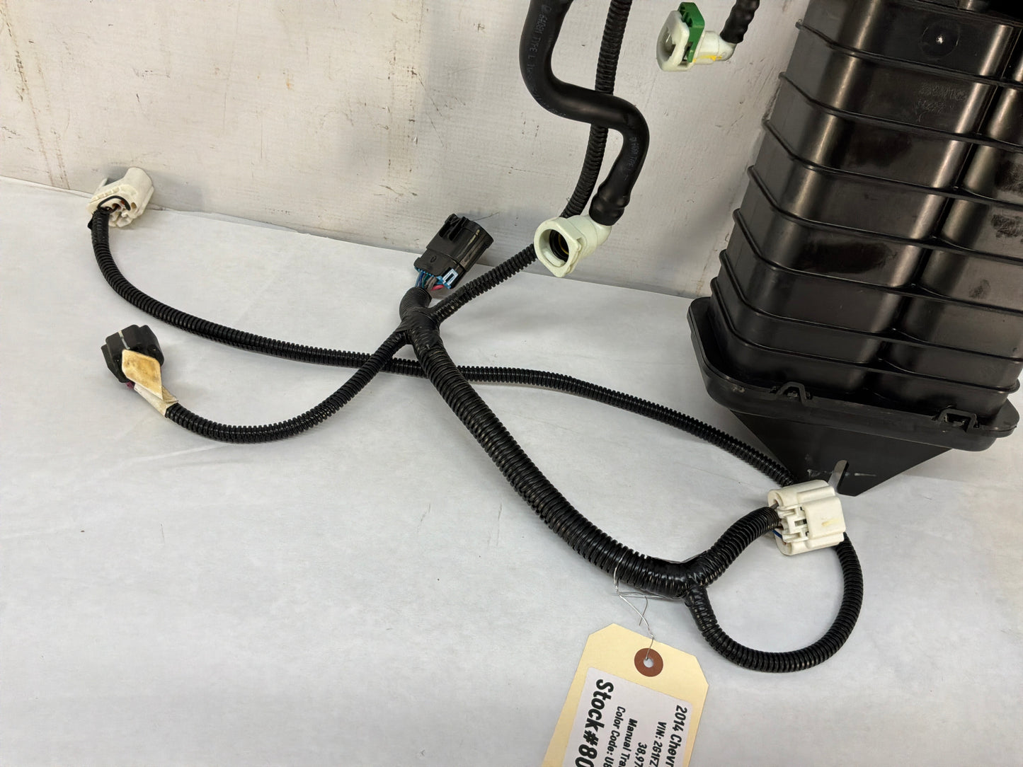2014 Chevy Camaro ZL1 Charcoal Canister Evap Lines Hoses Tubes Fuel Tank Wire Wiring Harness
