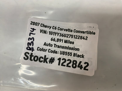 2007 C6 Corvette Convertible LH Driver Trunk Cargo Storage Cover Lid Door Panel OEM
