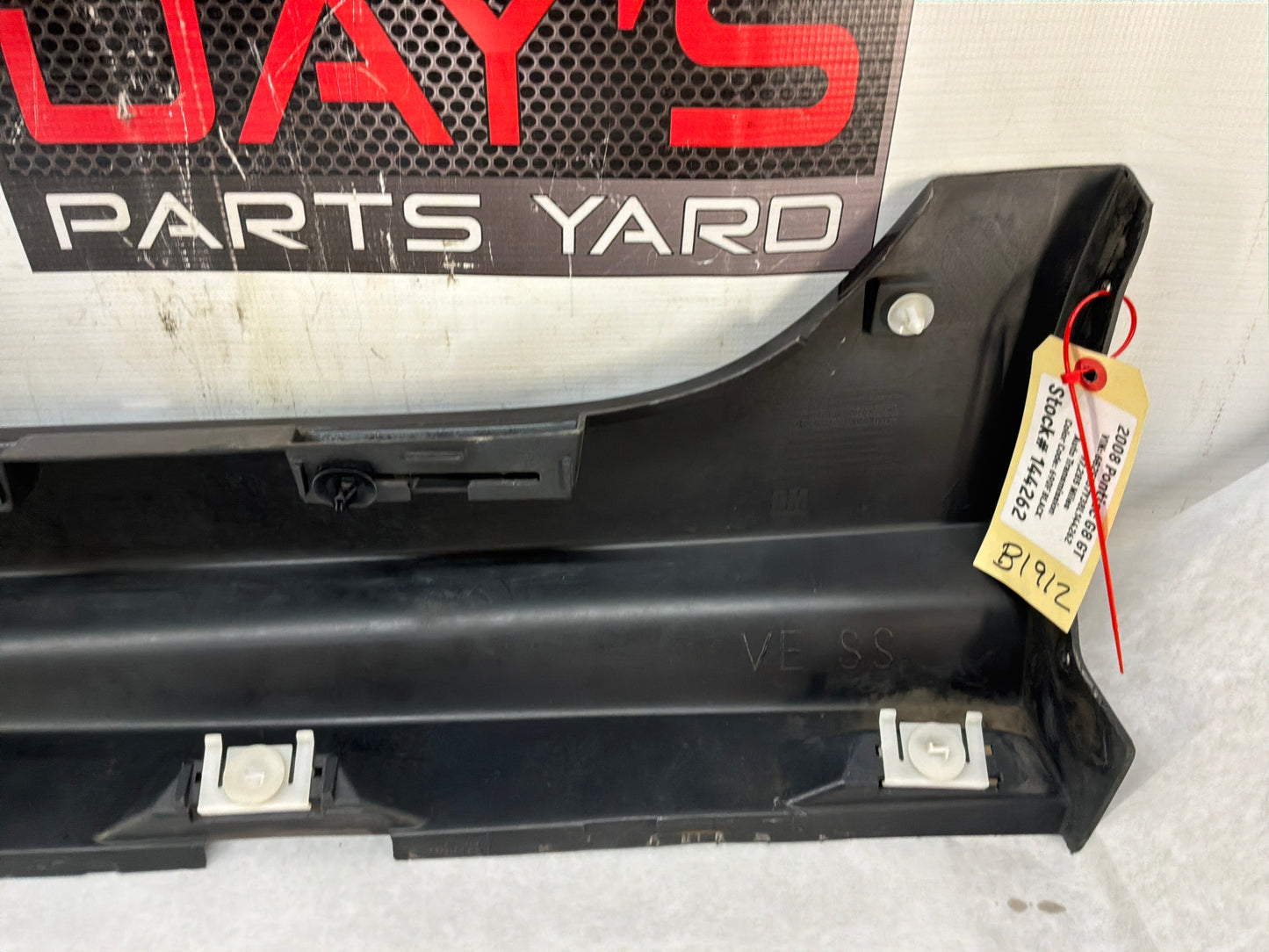 2008 Pontiac G8 GT RH Passenger Rocker Molding Side Skirt Panel Trim Black OEM