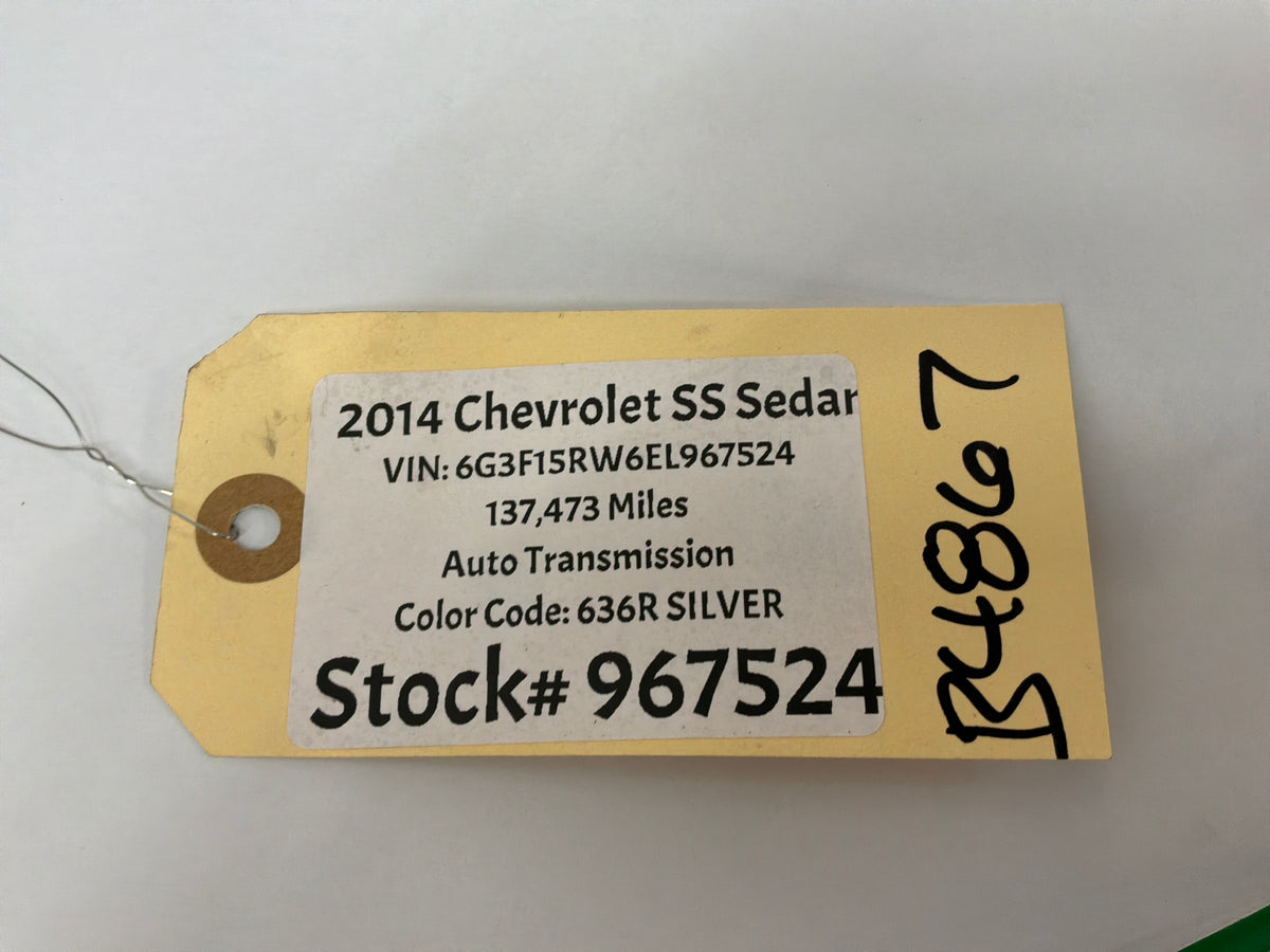 2014 Chevy SS Sedan Positive Battery Cable Wire Wiring OEM