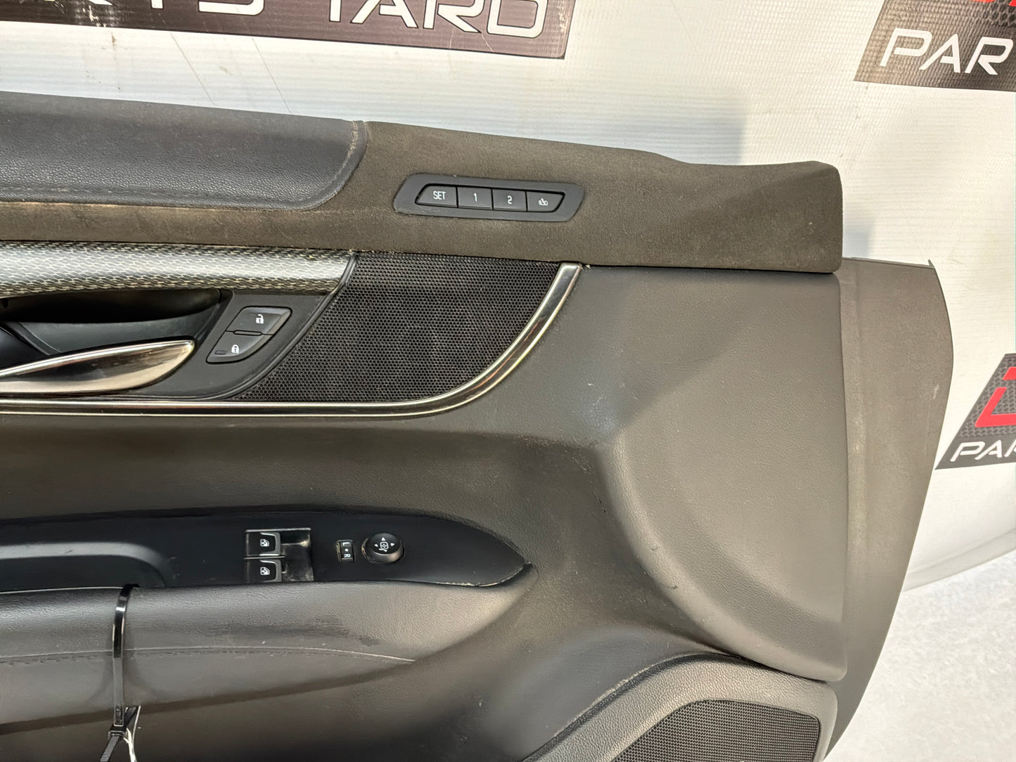 2016 Cadillac ATS-V Coupe LH Driver Front Interior Door Panel Trim OEM