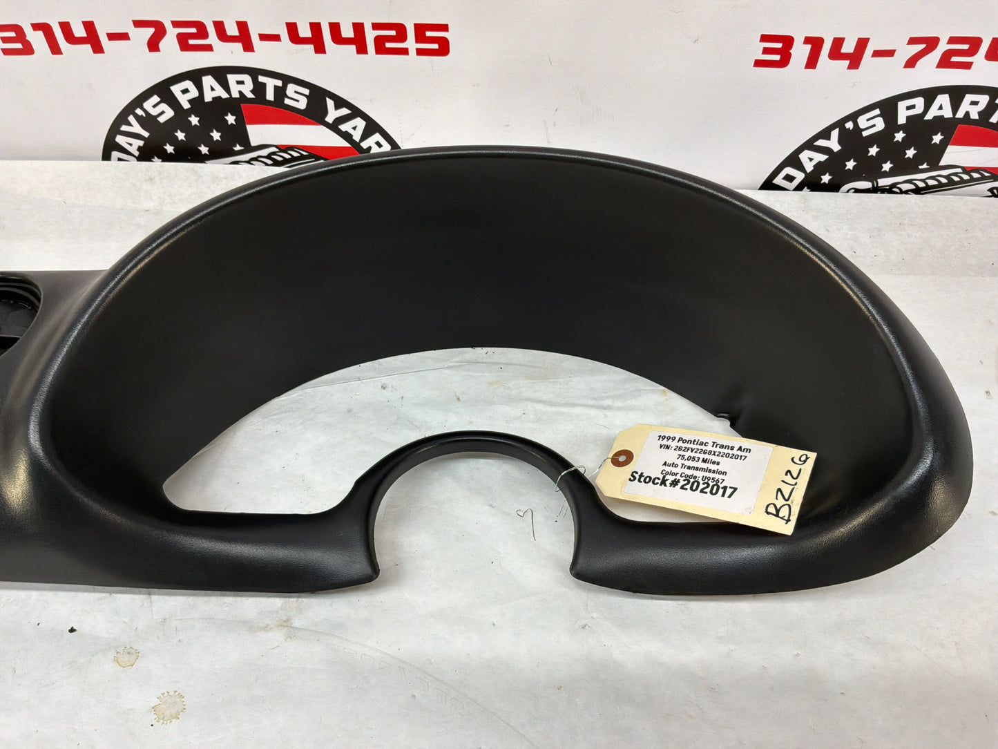 1999 Pontiac Trans Am WS6 Gauge Cluster Speedometer Dash Bezel OEM