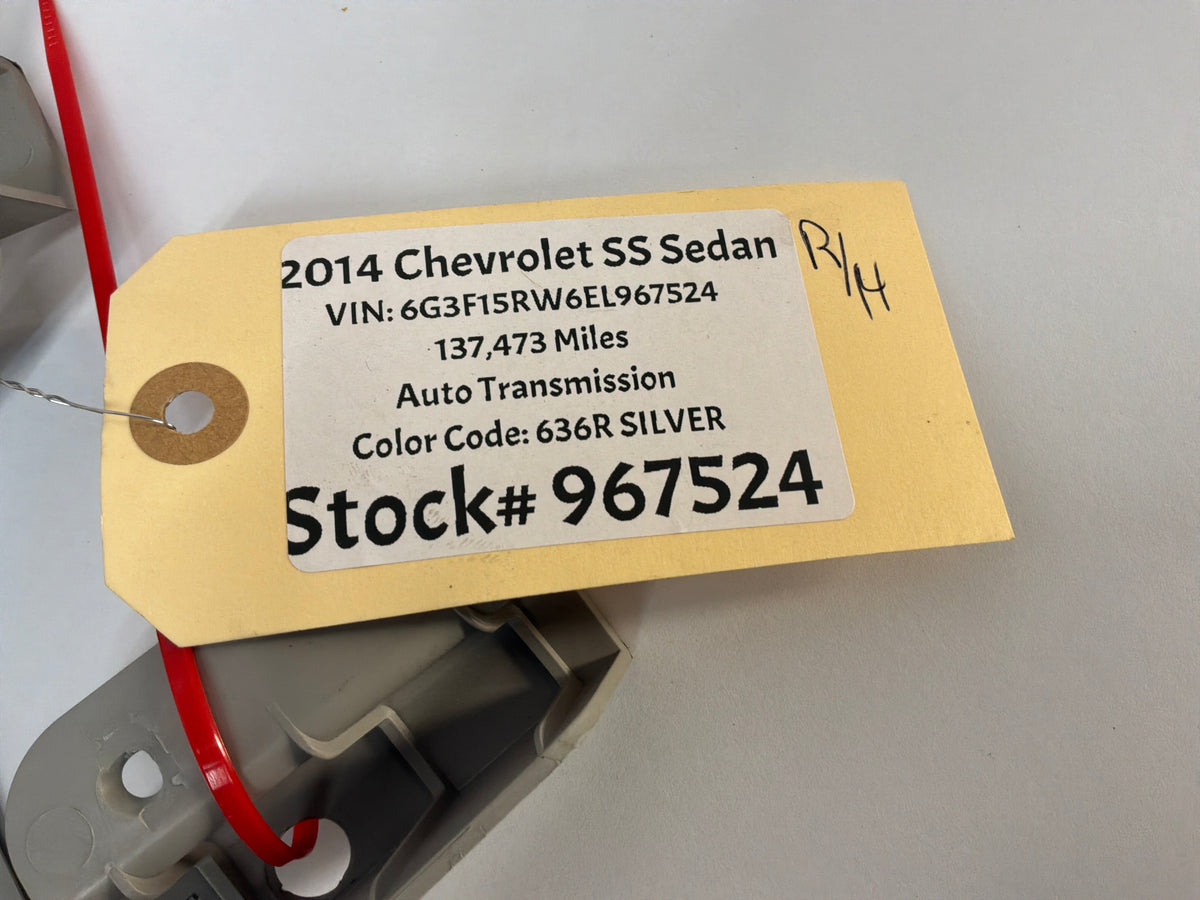 2014 Chevy SS Sedan RH & LH Interior Upper B Pillar Seat Belt Trim Molding Panels OEM