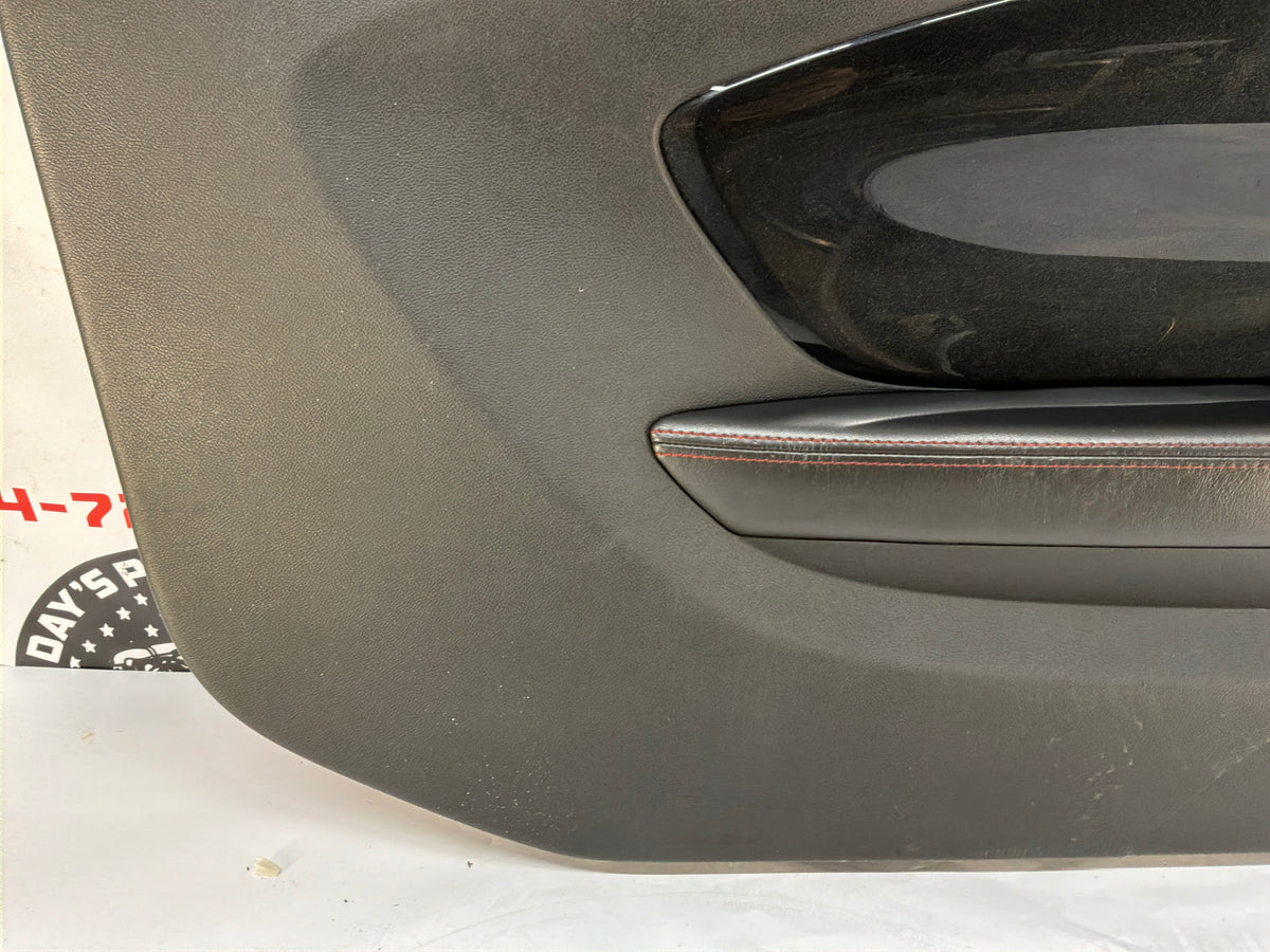 2013 Chevy Camaro ZL1 LH Driver Carbon Flash Front Interior Door Panel Trim OEM
