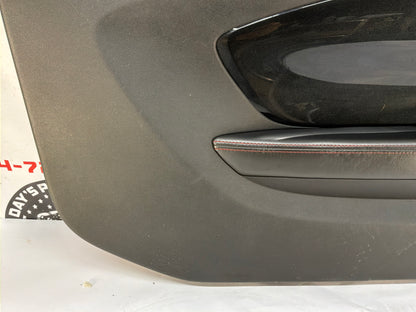 2013 Chevy Camaro ZL1 LH Driver Carbon Flash Front Interior Door Panel Trim OEM