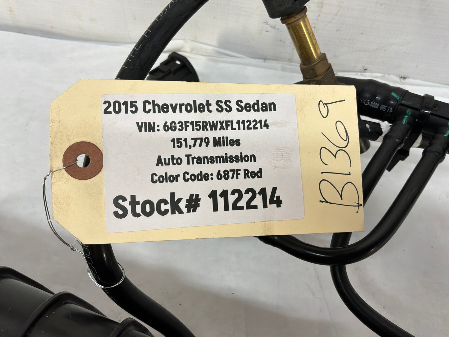 2015 Chevy SS Sedan Fuel Tank EVAP Vapor Charcoal Canister w/ Lines Hoses Tubes OEM