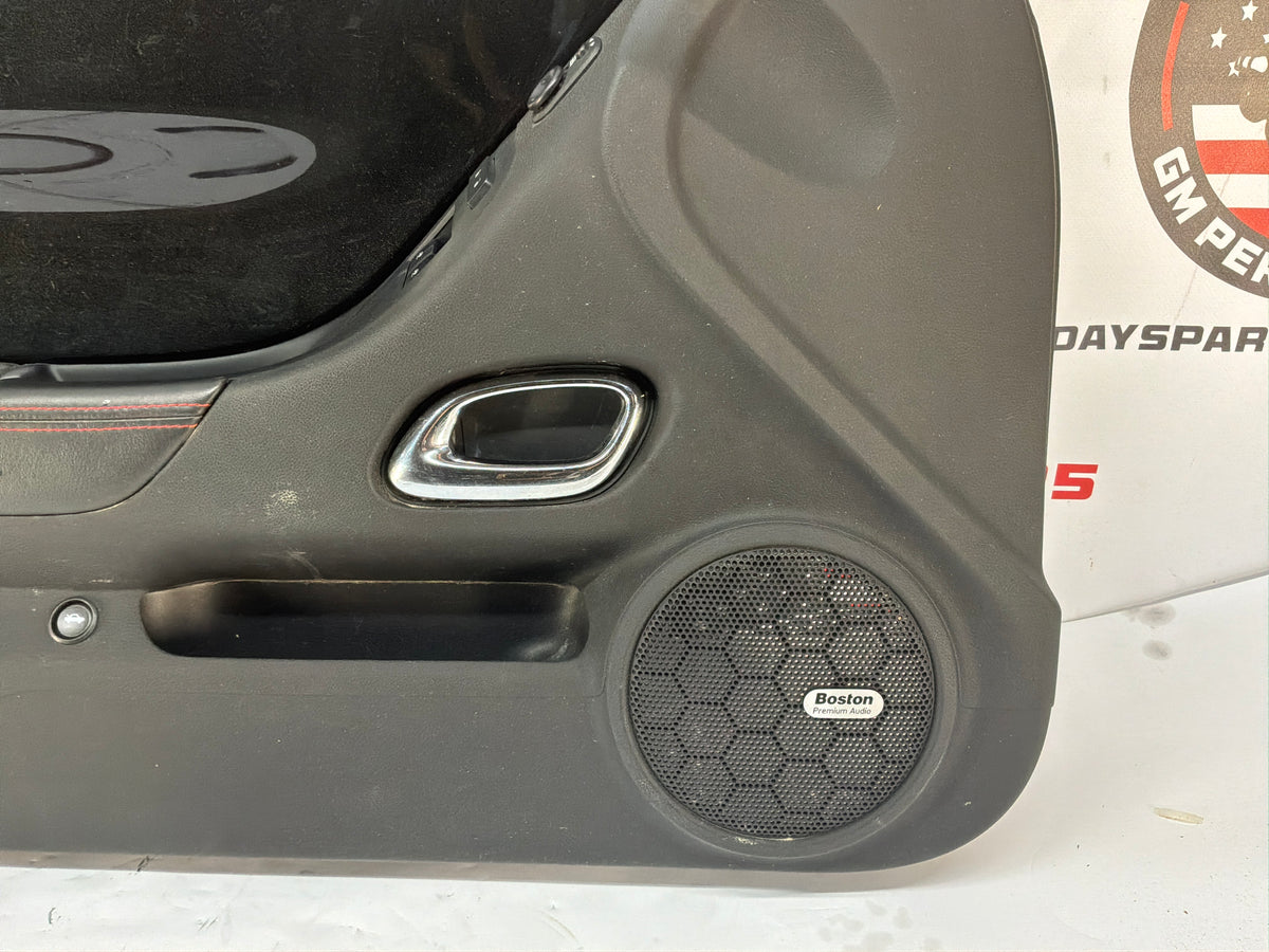 2013 Chevy Camaro ZL1 LH Driver Carbon Flash Front Interior Door Panel Trim OEM