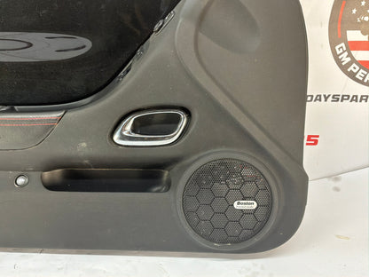 2013 Chevy Camaro ZL1 LH Driver Carbon Flash Front Interior Door Panel Trim OEM