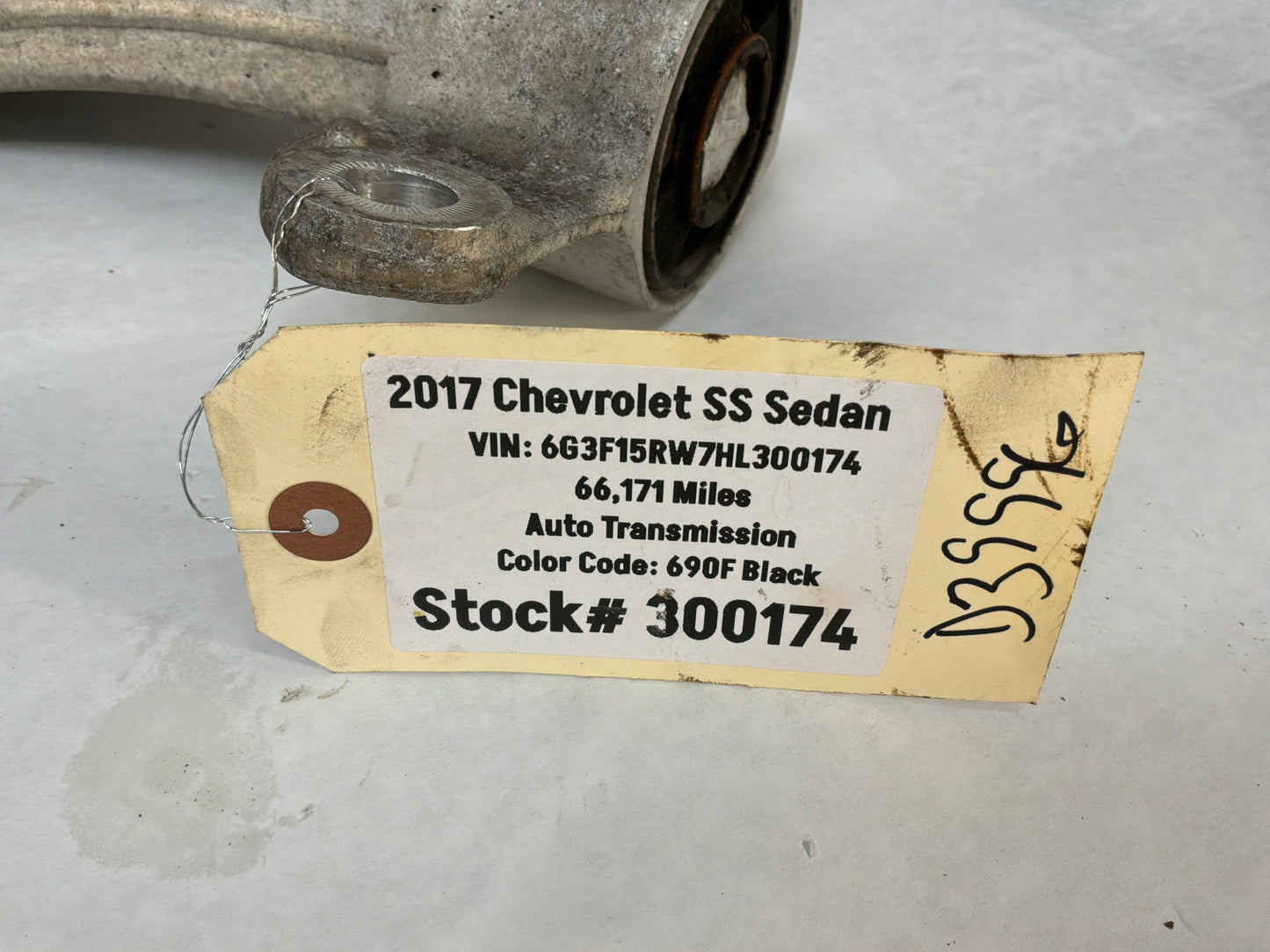 2017 Chevy SS Sedan LH Driver Rear Suspension Upper Control Arm OEM