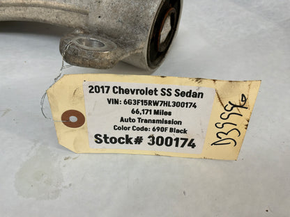 2017 Chevy SS Sedan LH Driver Rear Suspension Upper Control Arm OEM