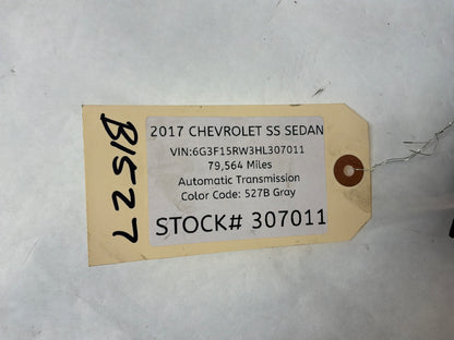 2017 Chevy SS Sedan Radiator Core Support Grille Cover Sight Shield OEM