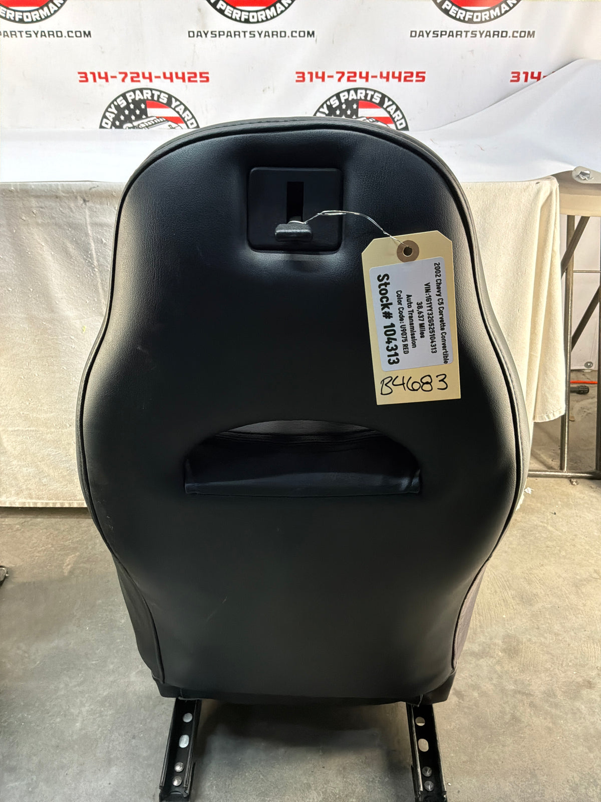 2002 Chevy C5 Corvette Convertible Seats RH & LH Front Black Leather Seats OEM