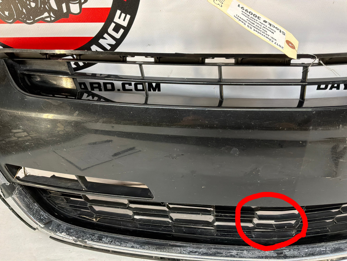 2017 Chevy SS Sedan Front Bumper Lower Grille OEM