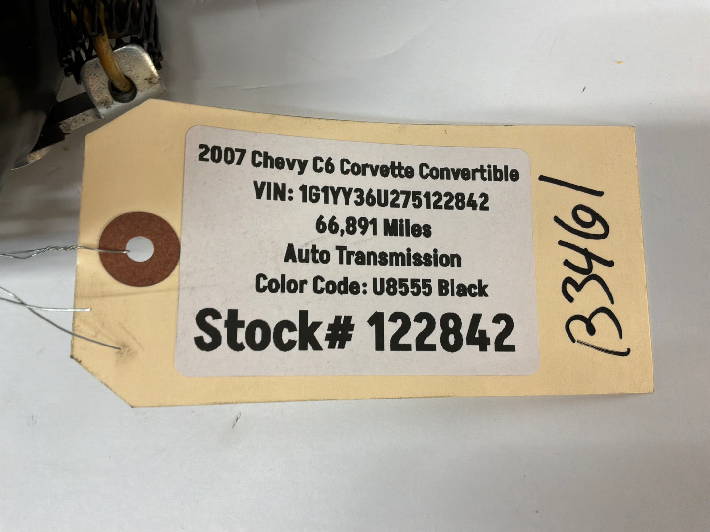 2007 Chevy C6 Corvette Convertible Rear Latch And Striker Assembly OEM
