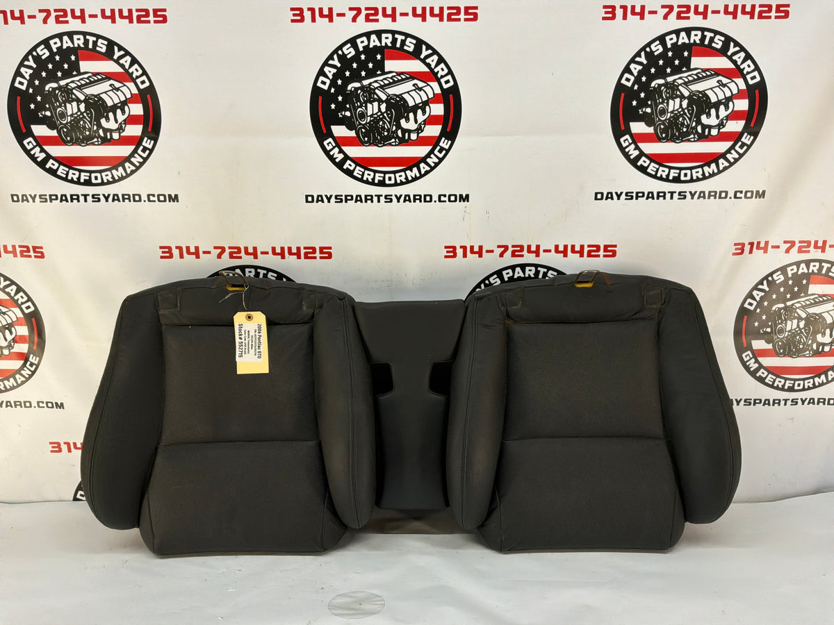 2006 Pontiac GTO Seats Front and Rears Black Leather OEM