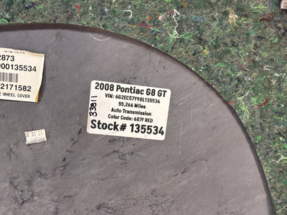 2008 Pontiac G8 GT Spare Tire Trunk Compartment Floor Carpet Mat Panel Cover OEM