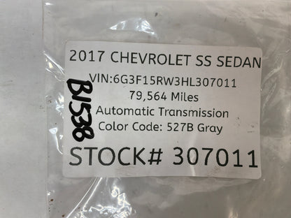2017 Chevrolet SS Sedan Center Cap Holden OEM