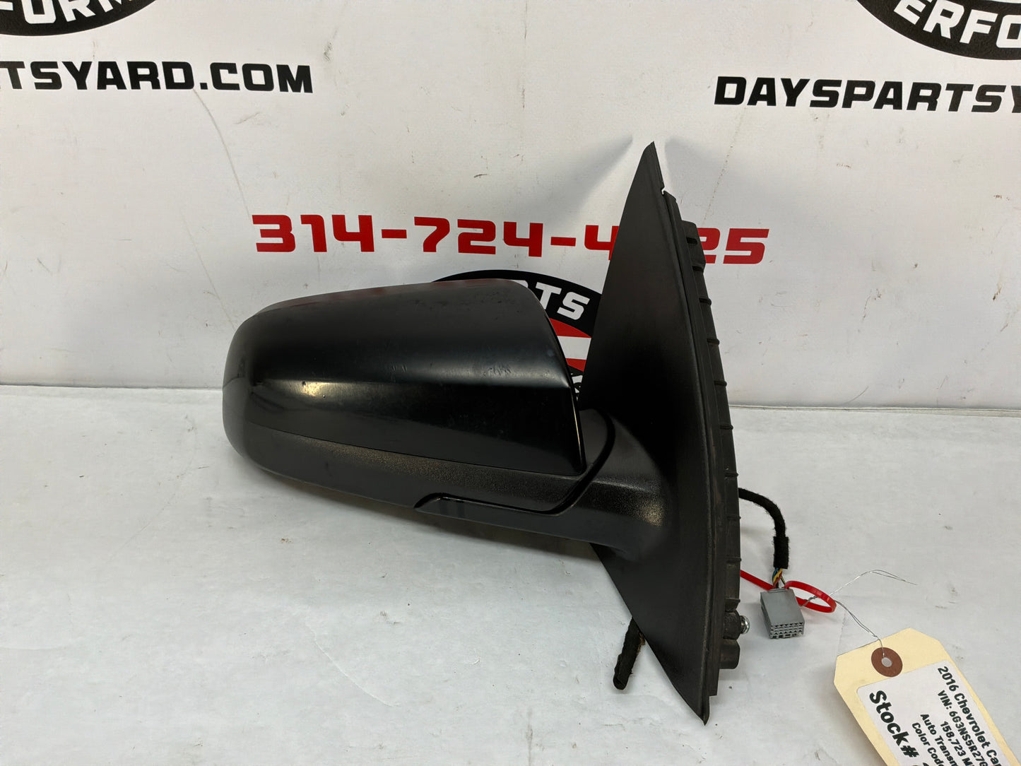 2014 Chevy Caprice PPV RH Passenger Exterior Mirror Black OEM