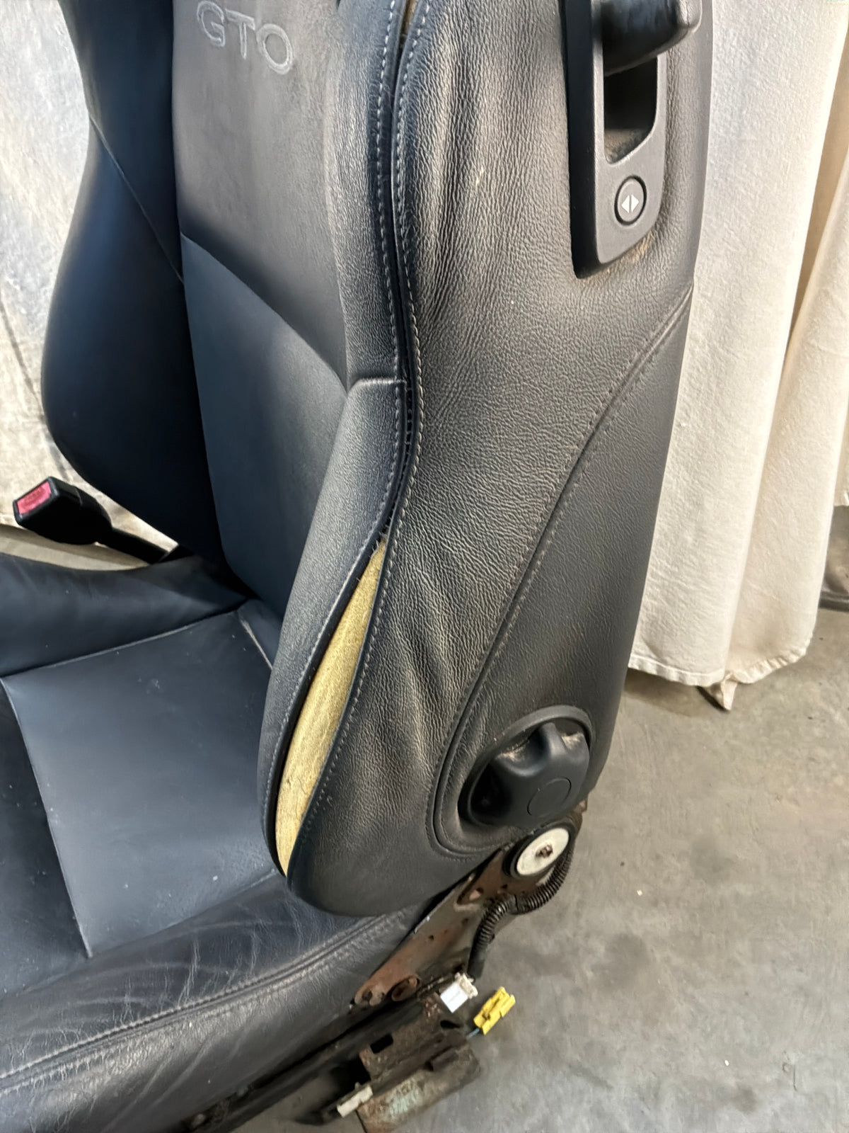 2006 Pontiac GTO Seats Front and Rears Black Leather OEM