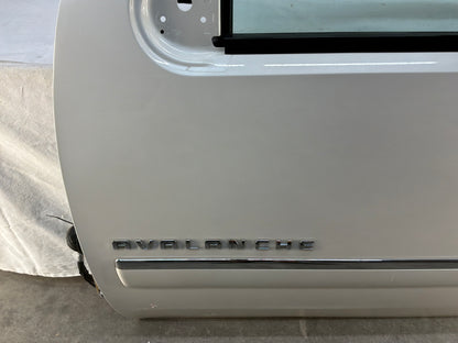 2012 Chevy Avalanche LH Driver Front Exterior Door White Assembly OEM