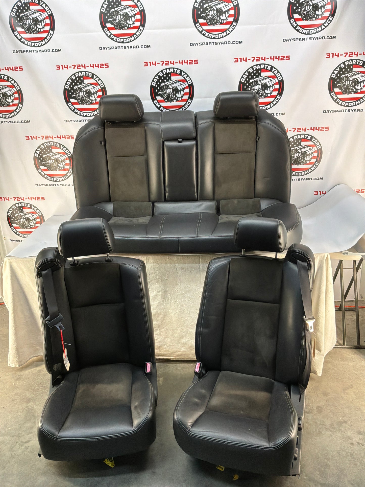 2006 Cadillac CTS-V Seats Fronts & Rears Non Recaro Leather and Suede OEM